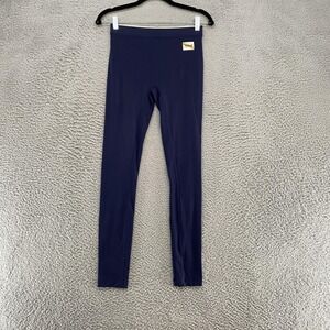 Tracksmith‎ Leggings Womens Small Blue Mid Rise Running Workout Gym Pocket Ankle